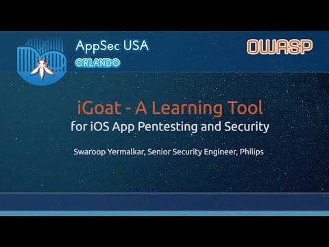 Image thumbnail for talk iGoat: A Self Learning Tool for iOS App Pentesting and Security