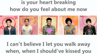 I Should&#39;ve Kissed You - One Direction (with lyrics onscreen)
