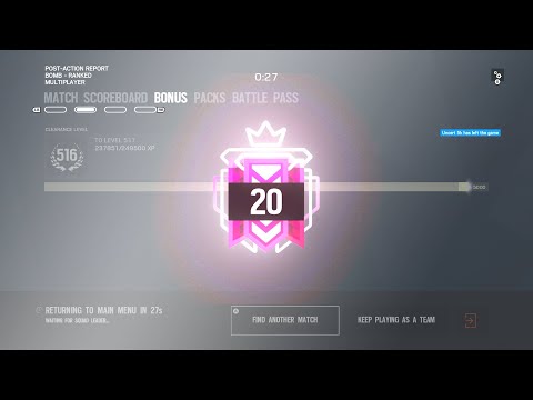 How I Got CHAMPION IN Operation Shadow legacy Ranked Highlights - Rainbow Six Siege Console XBOX/PS4