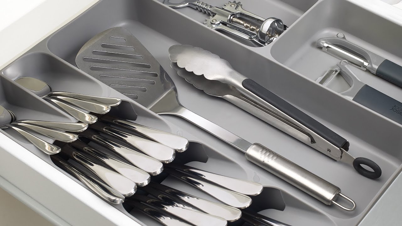 Joseph Joseph Cutlery Tray Organiser with 8 sections DrawerStore