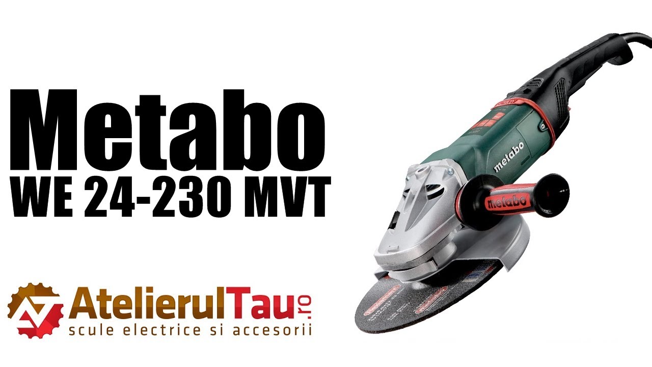 Metabo WE 24-230 MVT флекс 2400W 230mm – видео преглед