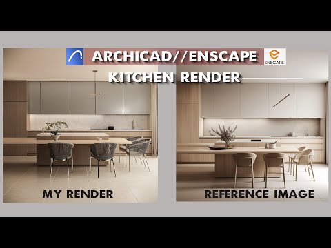 Kitchen Render with ArchiCAD & Enscape
