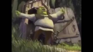 Shrek gets high in the bathroom