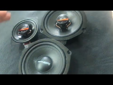Kole Audio Dark Series 4” 6'' OEM 2-Way Coaxial Speaker 6" OEM Bassmid Speaker ( Chinese Version )