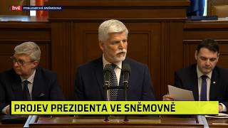 Pavel ve Sněmovně: Nemůžeme jen doufat v mír, obranné výdaje musí růst. Zastal se neziskovek