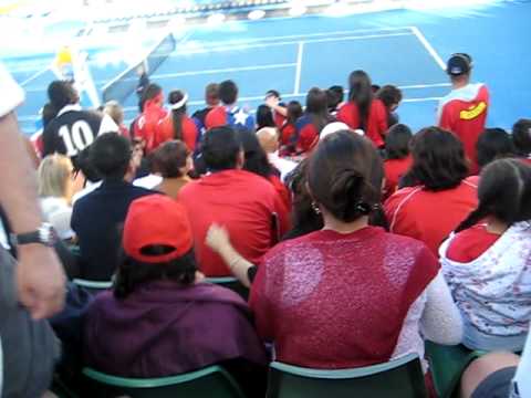Fernando Gonzalez Vs Richard Gasquet Australian Open 2009 - Chilean Crowd Cheering