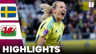 Sweden vs Wales | What a Game | Highlights | UEFA Women's Nations League 08-04-2025