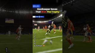 Goalkeeper Saves That Won The Trophy