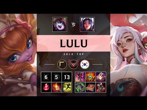 Lulu Top vs Irelia - KR Grandmaster Patch 25.16