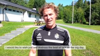 preview picture of video 'Tjernas, Daniel Tjernström från AIK, hälsning till mig på vårt bröllop!'