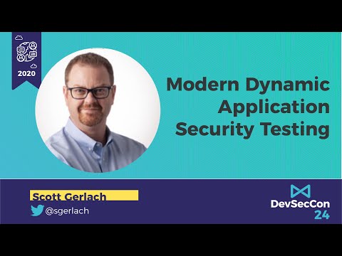 Image thumbnail for talk Modern Dynamic Application Security Testing