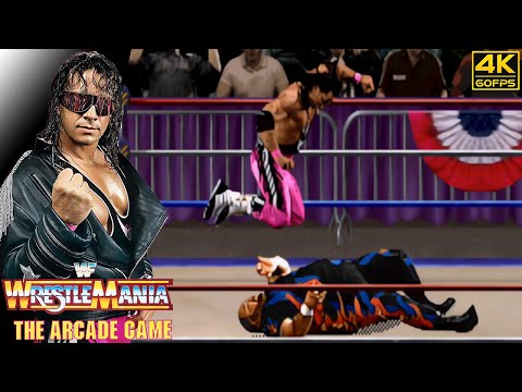 WWF WrestleMania: The Arcade Game - Bret Hart (Arcade / 1995) 4K 60FPS