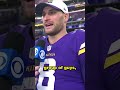 Kirk Cousins on the Vikings being 10-2 and upcoming December/January football #shorts