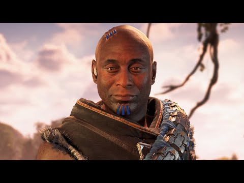 Horizon Forbidden West Burning Shores Sylens Lance Reddick First Cutscene RIP