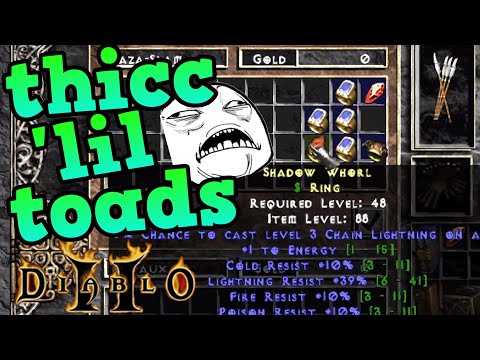 Project Diablo 2 - TOAD RARE RING's SLAMFEST (Gambled)!!