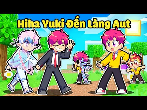 Hiha Yuki Được Hiha Alpha và H1h4 DẪN ĐẾN LÀNG HIHA AUT Trong Minecraft 🤩😍