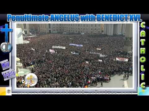 Penultimate ANGELUS with BENEDICT XVI.