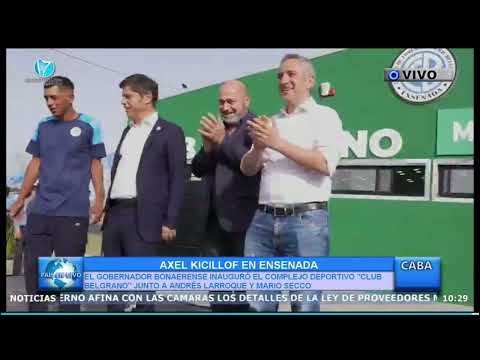 AXEL KICILLOF EN ENSENADA