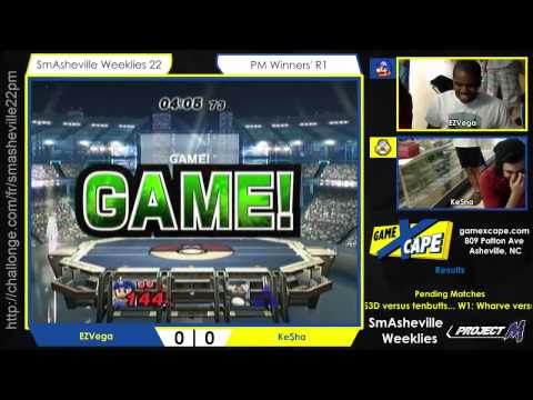 SW22 PM Winners' R1 - EZVega (Mario/Kirby) vs Ke$ha (Sheik/Charizard)