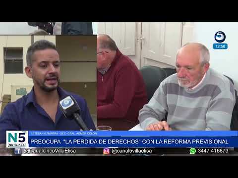 ESTEBAN GAMARRA - AGMER COLON, SU MIRADA SOBRE LA REFORMA PREVISIONAL EN ENTRE RIOS