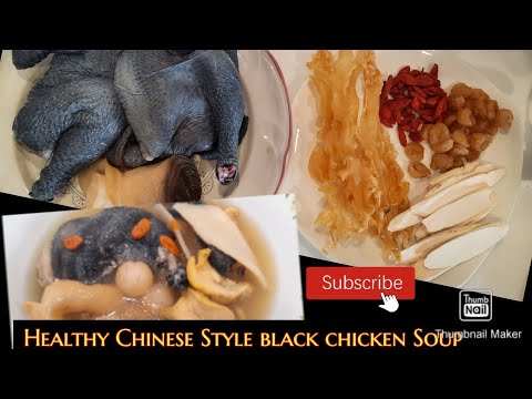 Healthy Chinese style Black chicken Soup //#chickensoup#chickensouprecipes