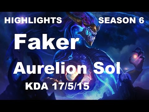HIGHLIGHTS - SKT T1 Faker - Aurelion Sol vs Yasuo - Mid [Apr 19 2016]