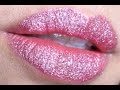 Pretty Pink Glitter Lips 