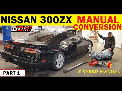 Nissan 300ZX MANUAL GEARBOX CONVERSION! Z1 Motorsports. Twin Turbo Automatic! Part 1.......