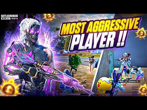 MOST AGGRESSIVE PLAYER 🔥 Intense Solo vs Squad 1v4 Clutches in Conqueror Rank Push Lobby | BGMI