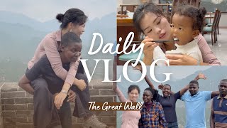 Epic Day at the Great Wall 🏯 Family Adventure + Authentic Peking Duck Feast 🦆 #greatwall #foodie