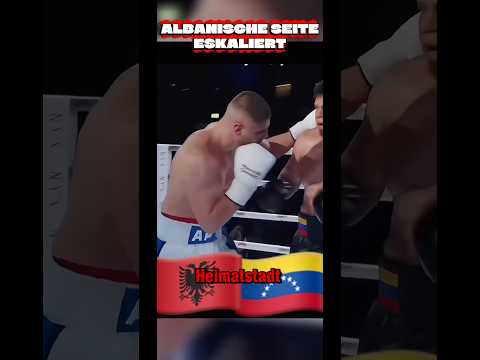 Albanian boxer suffers heavy knockout - escalation in the ring #boxing