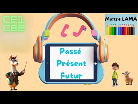 Passé présent futur - conjugaison - CE1- CE2- #français #école #conjugaison - devoirs- leçon