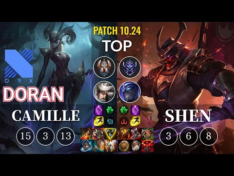 DRX Doran Camille vs Shen Top - KR Patch 10.24