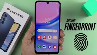Samsung A15 5G - How To Set Up Fingerprint!