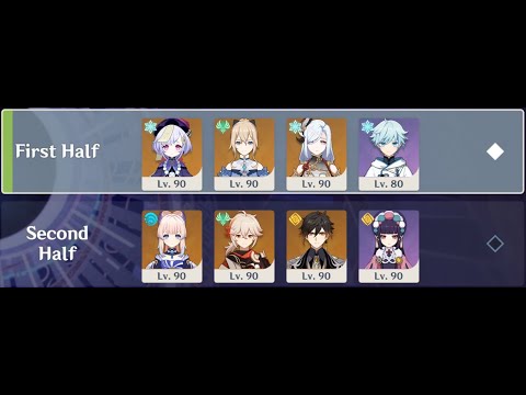 3.4 Spiral Abyss, Qiqi & Kokomi DPS - (Floor 12, 9★)