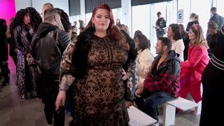 Tess Holliday and more front row for the Tadashi Shoji Fashion Show in New York City