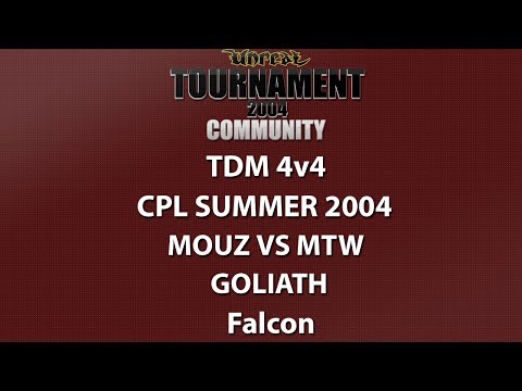 UT2004 TDM 4v4 - Cyber-athlete Professional League 2004 - Mouz vs mortal Teamwork - Goliath - Falcon