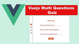 Vuejs Multi Questions Quiz With Modern Style and Animation