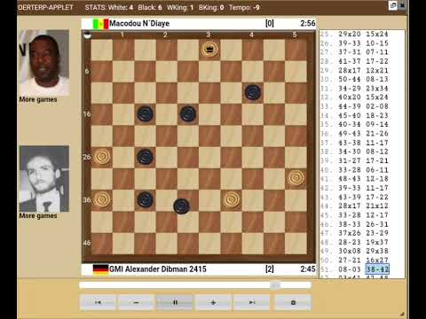 Alexander Dibman-Macodou N'Diaye 2-0.Draughts