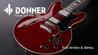 Video thumbnail for Donner takes on the 335! [DJP-1000 Review and Demo] by woodsnstrings