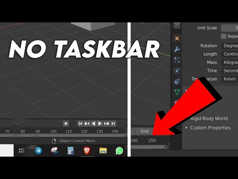 Hide Everything and Focus on Blender
