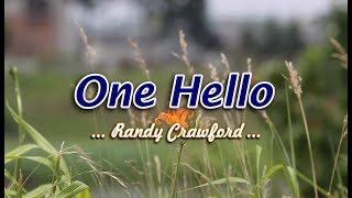 One Hello - Randy Crawford (KARAOKE VERSION)