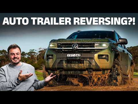 VW Amarok V6 on/off-road review (inc. trailer assist demo): This green colour is amazing!