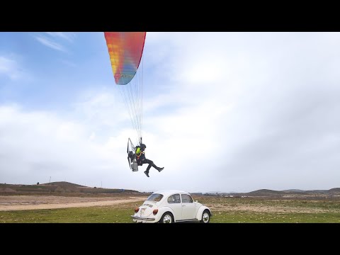 🪂Vuelo Paramotor & Fpv (atravesando cordinos)🪂