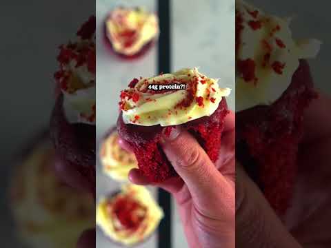 70 Calorie High Protein Red Velvet Cupcake