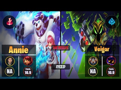 Pobelter ANNIE (Mid) [Electrocute] VS VEIGAR - Challenger NA Patch 10.9