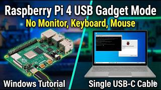 How to Set Up Raspberry Pi 4/5 USB Gadget on Windows (Get WiFi from Win Laptop)
