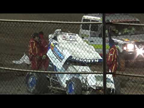 Luke Redpath: Sprintcar Crash Latrobe Speedway 4/12/21