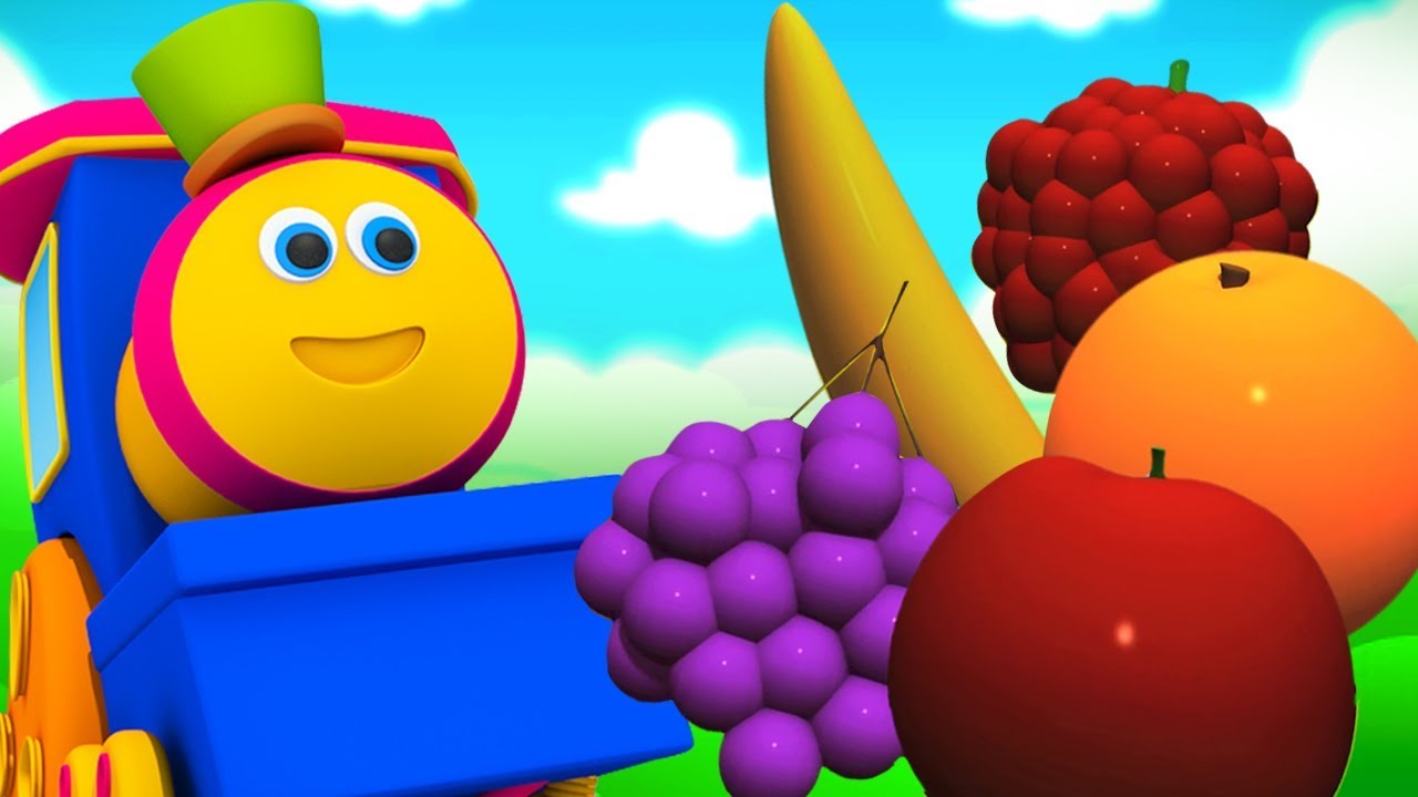 Bob o trem | Frutas para crianças | Crianças aprendem | Bob The Train | Learn Fruits | Kids Learning