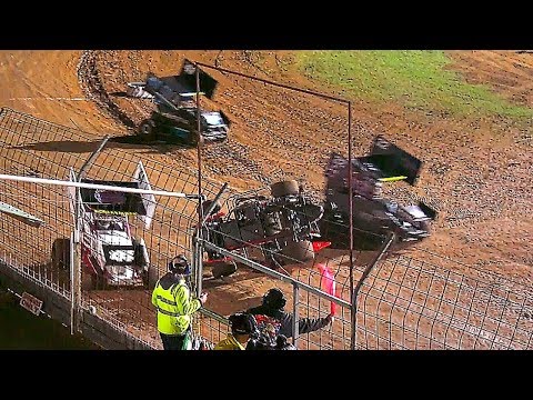Formula 500 Ben Telindert Crash Ken Willsher Classic Laang Speedway 27-4-2019